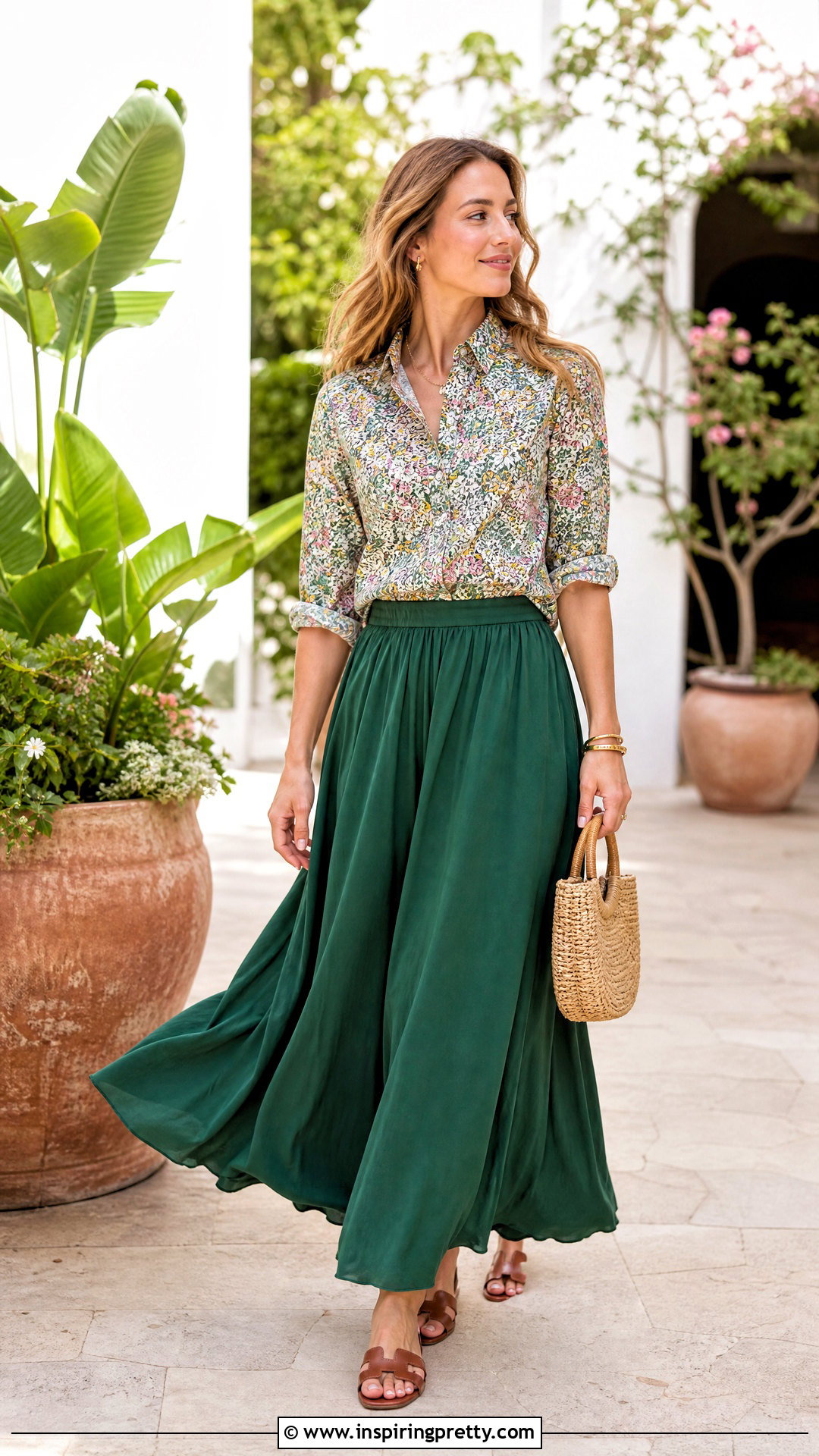 J Crew Liberty Print Top With A Solid Maxi Skirt - 20 j crew liberty print top outfit ideas