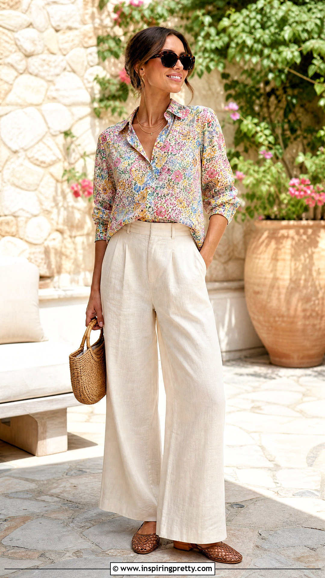 J Crew Liberty Print Top With Linen Pants - 20 j crew liberty print top outfit ideas