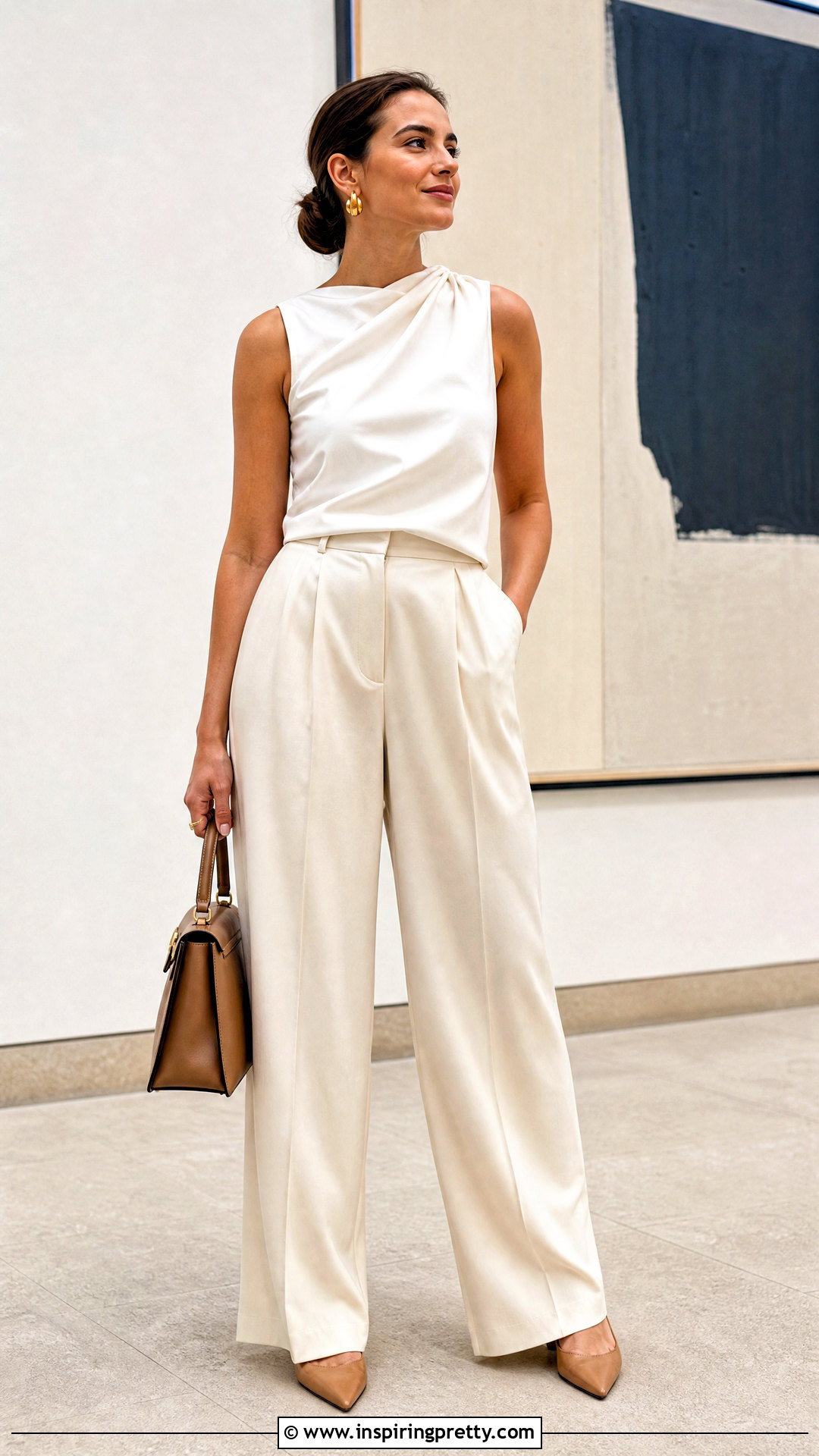 J Crew Paloma Top With Pleated Trousers - 20 J Crew Paloma Top outfit ideas