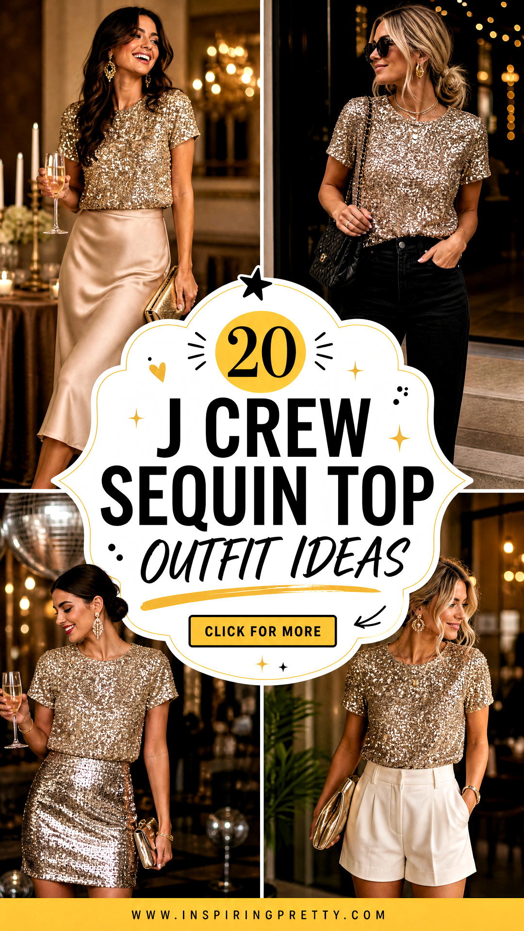 20 J Crew Sequin Top Outfit Ideas for Festive Party Style - 20 J Crew Sequin Top Outfit Ideas for Festive Party Style