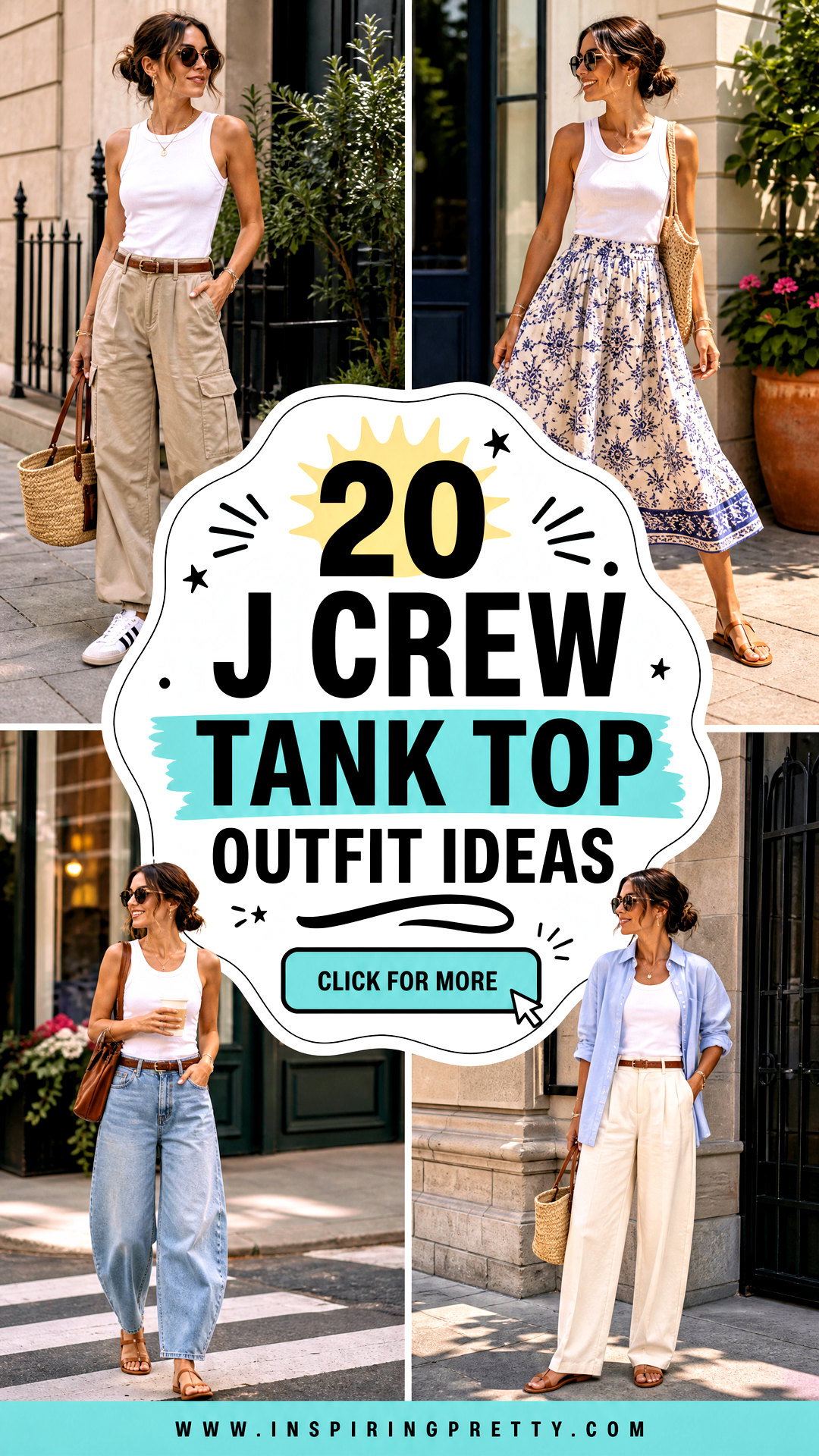 20 J Crew Tank Top Outfit Ideas for Effortless Summer Style - 20 J Crew Tank Top Outfit Ideas for Effortless Summer Style