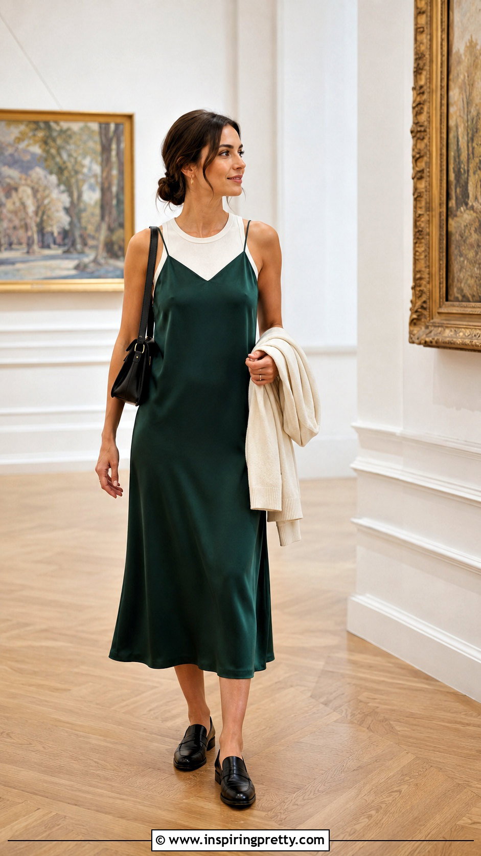 J Crew Tank Top With a Slip Dress - 20 j crew tank top outfit ideas