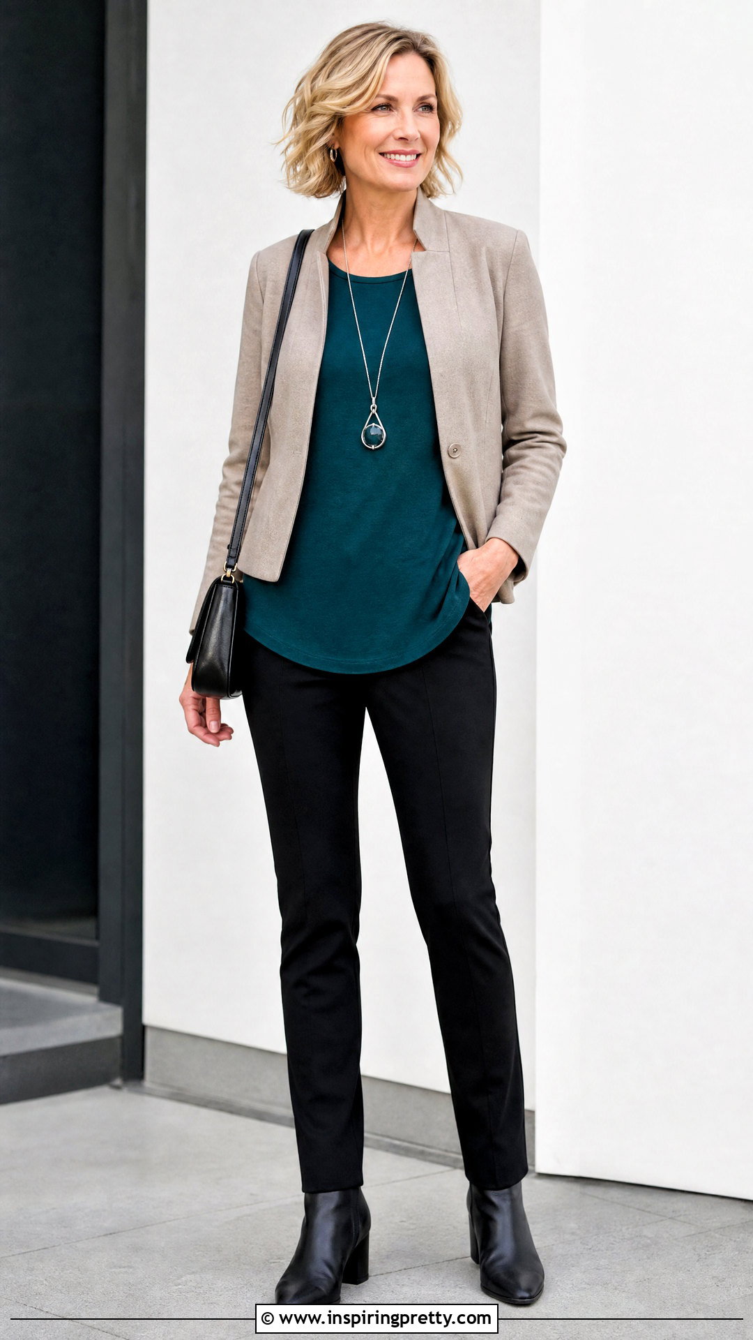 J Jill Scoop Neck Elliptical Tee With Slim Pants - 20 J.jill Tops For Women