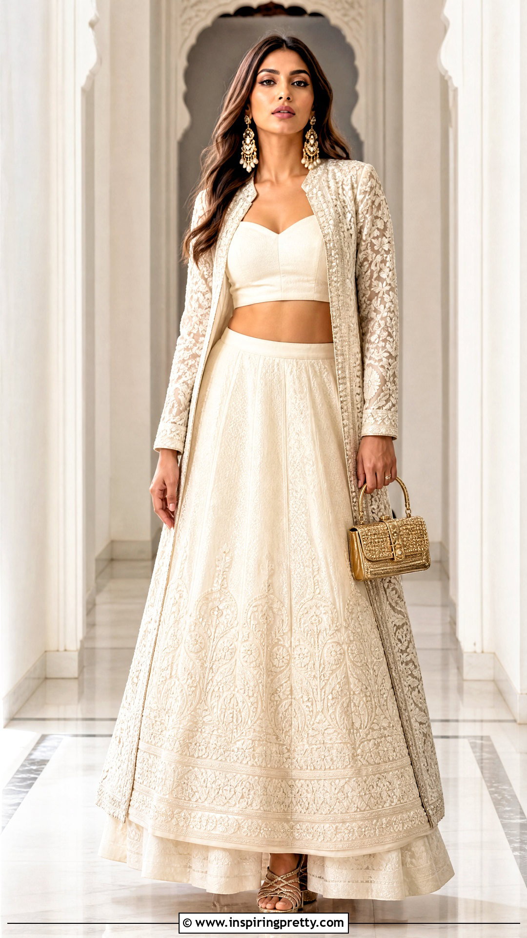 Jacket Crop Top Lehenga - 25 crop top lehenga new models