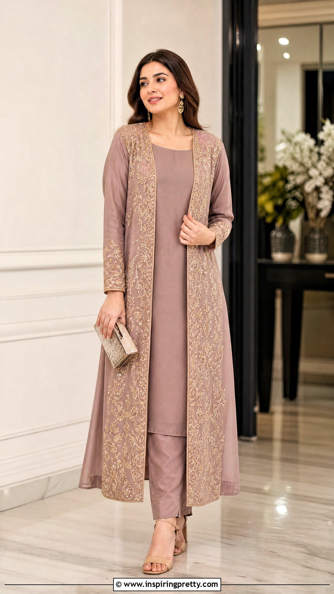 Jacket Kurti With Straight Pants - 50 traditional tops for women