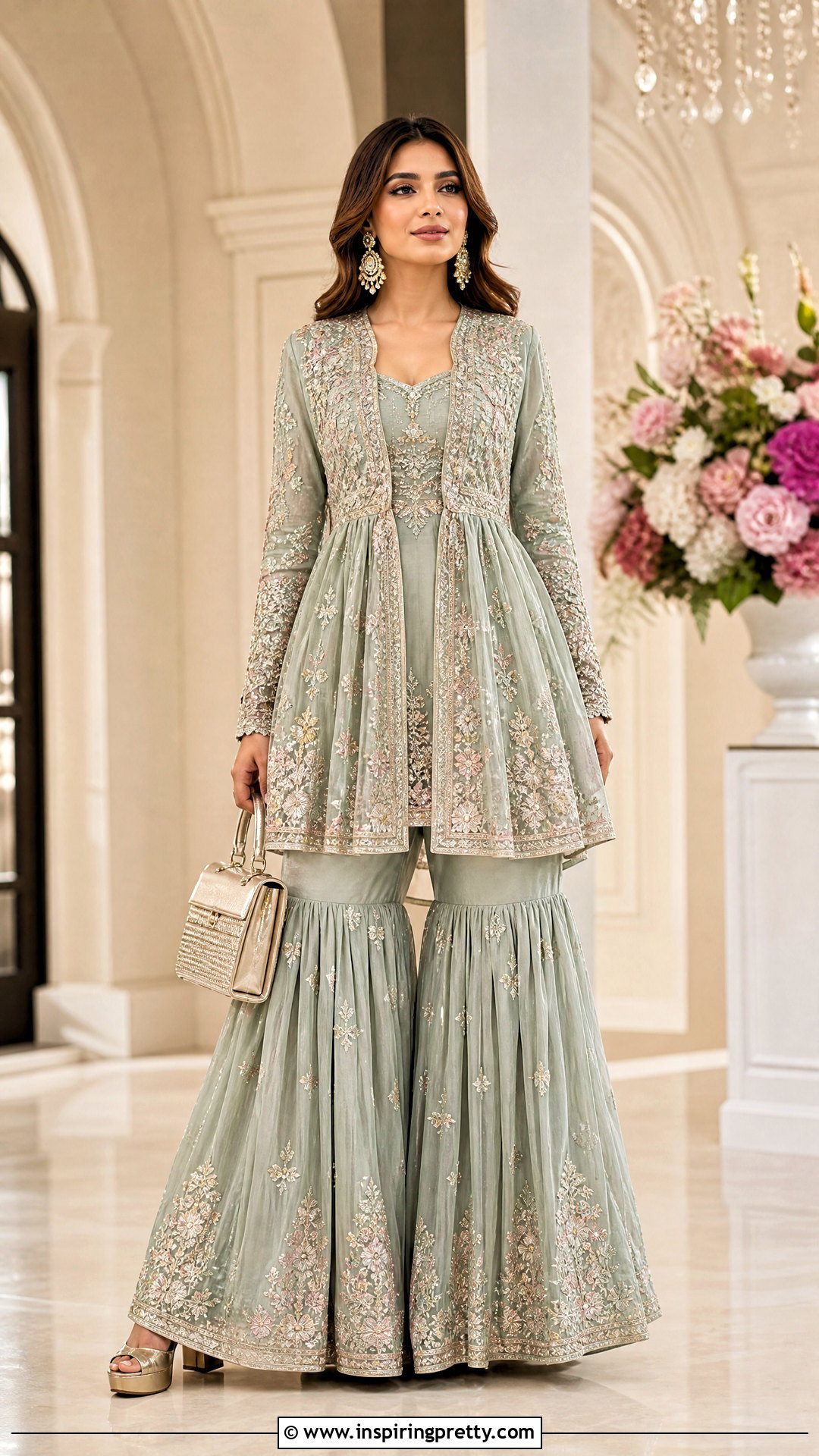Jacket Peplum Top With Sharara - 50 peplum top with sharara outfit ideas