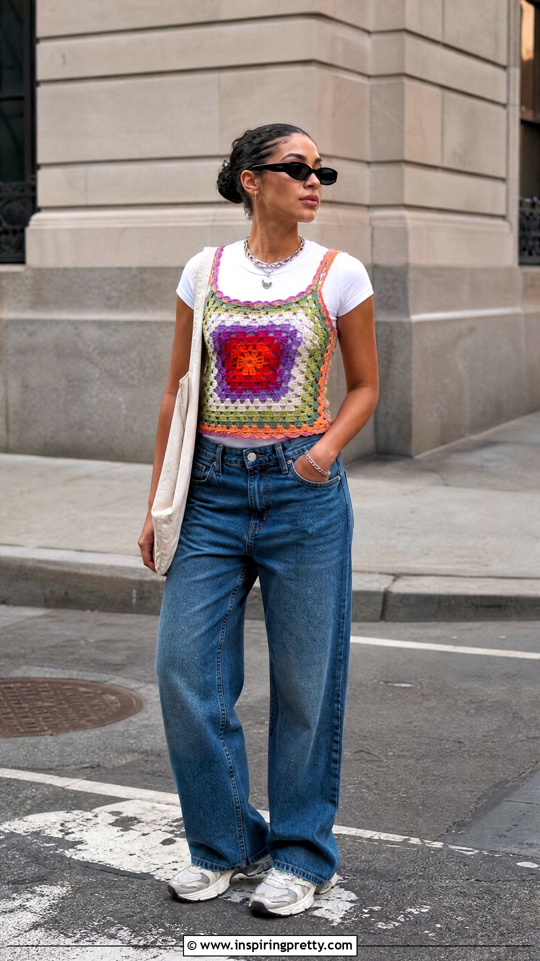 Jaded London Crochet Top Over A White T Shirt - 25 jaded london crochet top outfit ideas