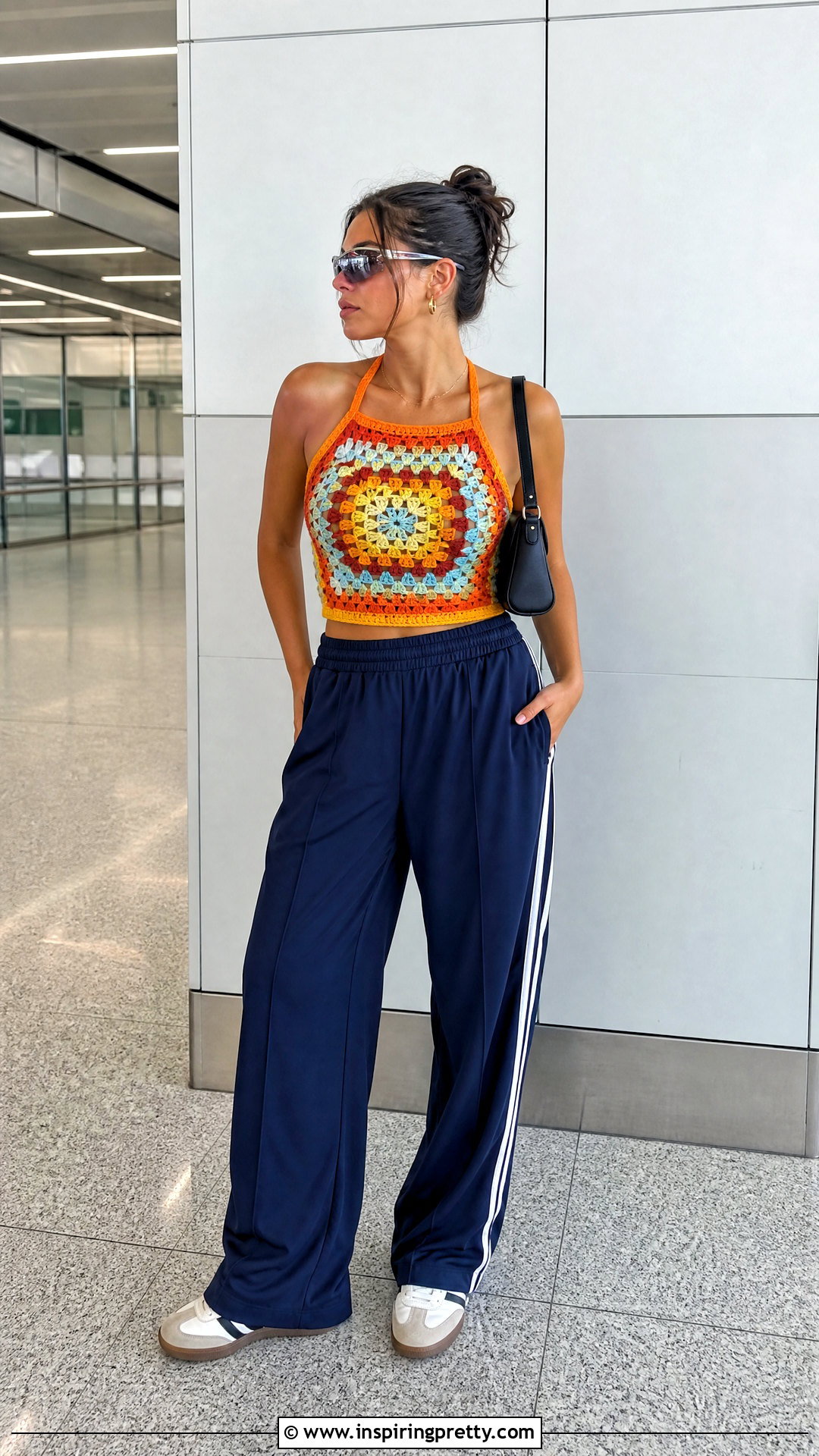 Jaded London Crochet Top With Track Pants - 25 jaded london crochet top outfit ideas