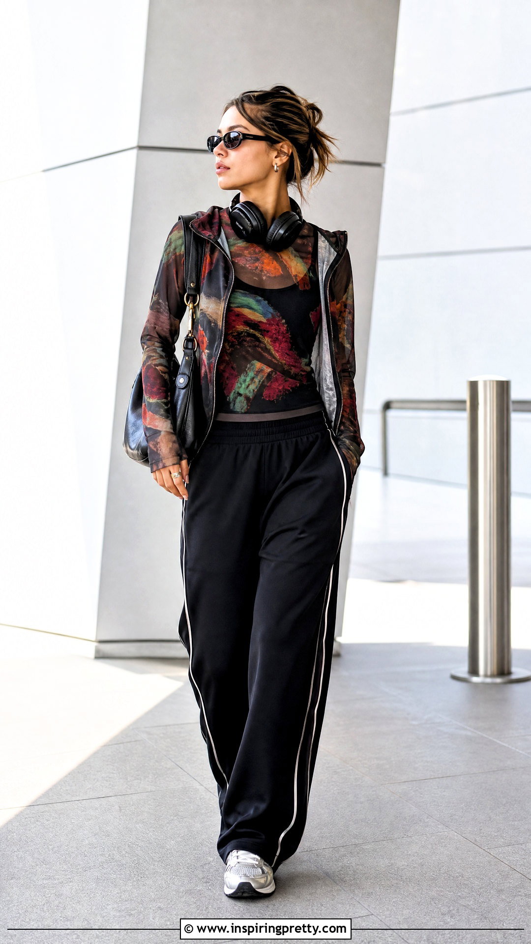 Jaded London Mesh Top With Track Pants - 25 jaded london mesh top outfit ideas