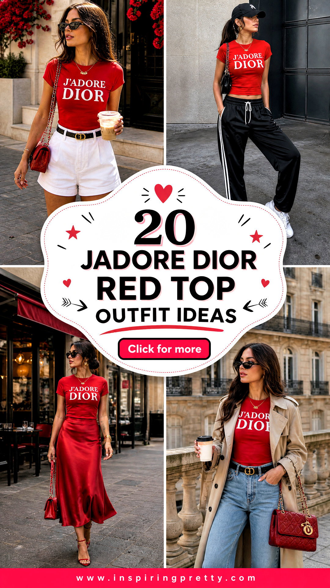 20 Jadore Dior Red Top Outfit Ideas for Striking Date Looks - 20 Jadore Dior Red Top Outfit Ideas for Striking Date Looks