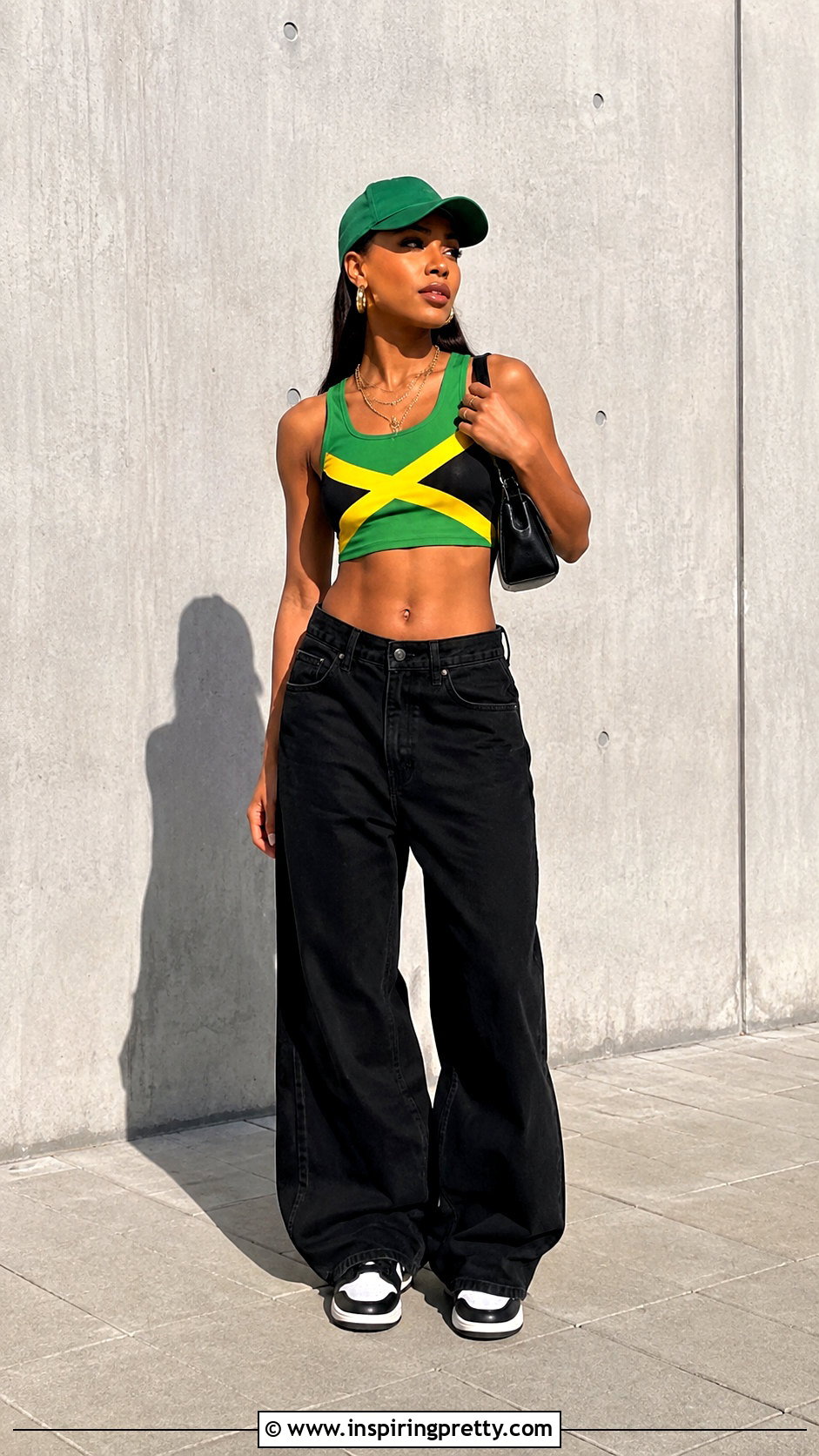 Jamaican Tank Top With Baggy Black Jeans - 25 jamaican tank top outfit ideas