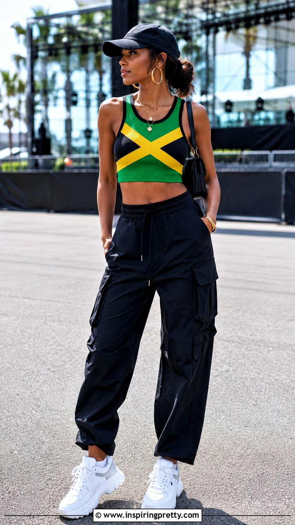 Jamaican Tank Top With Black Cargo Pants - 25 jamaican tank top outfit ideas