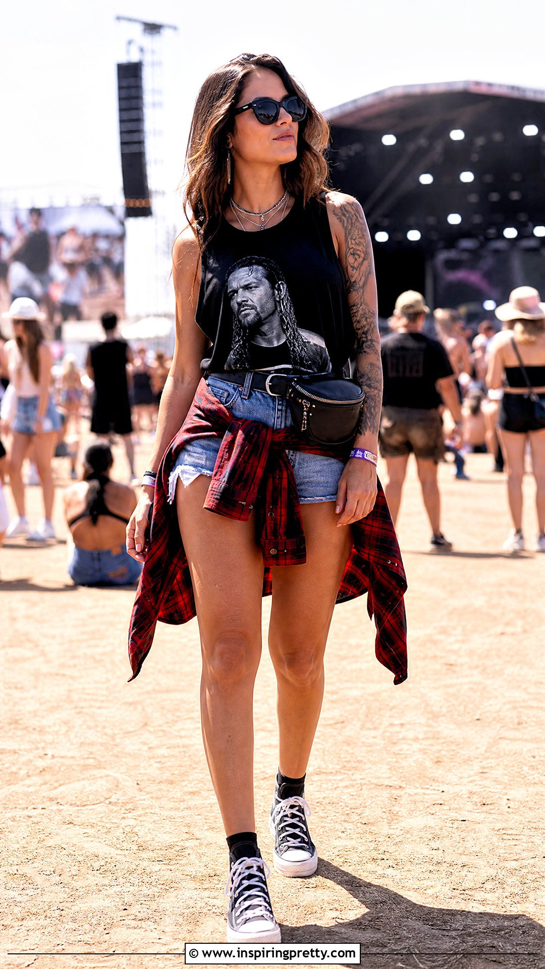 James Hetfield Tank Top With Blue Denim Shorts - 25 james hetfield tank tops