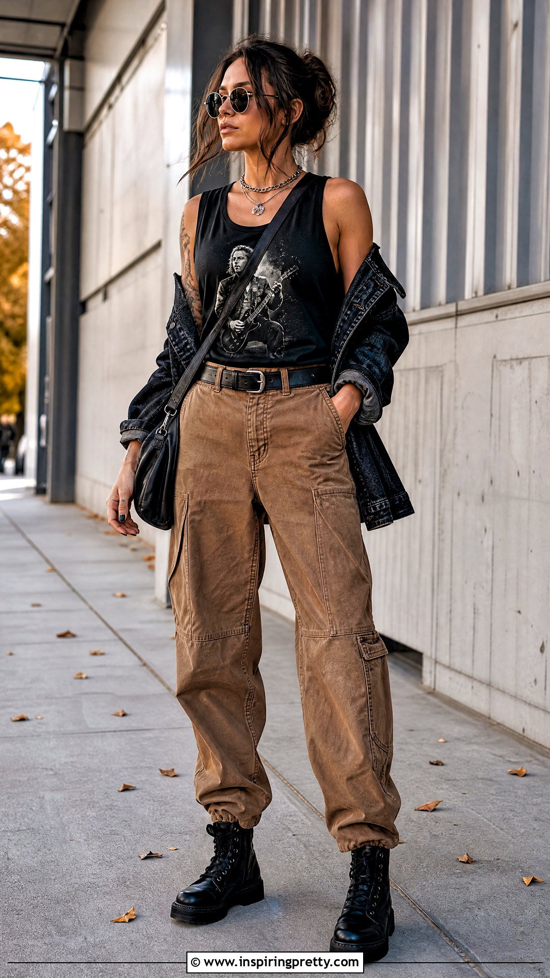 James Hetfield Tank Top With Brown Workwear Pants - 25 james hetfield tank tops
