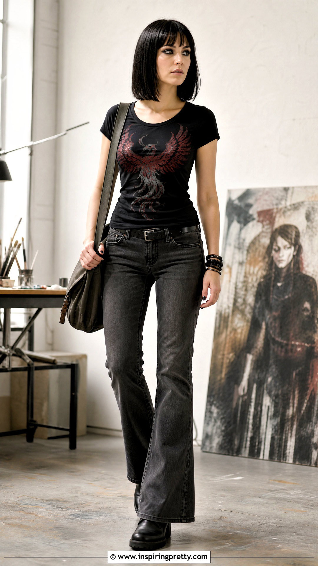 Jane Margolis Phoenix Print T Shirt Outfit - 25 Jane Margolis Tops