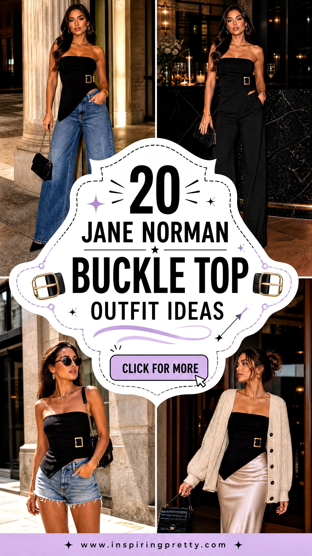 20 Jane Norman Buckle Top Outfit Ideas for Sleek Night-Out Style - 20 Jane Norman Buckle Top Outfit Ideas for Sleek Night-Out Style