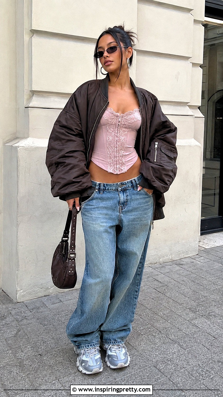Jane Norman Corset Top With Low Rise Baggy Jeans - 25 Jane Norman Corset Top outfit ideas