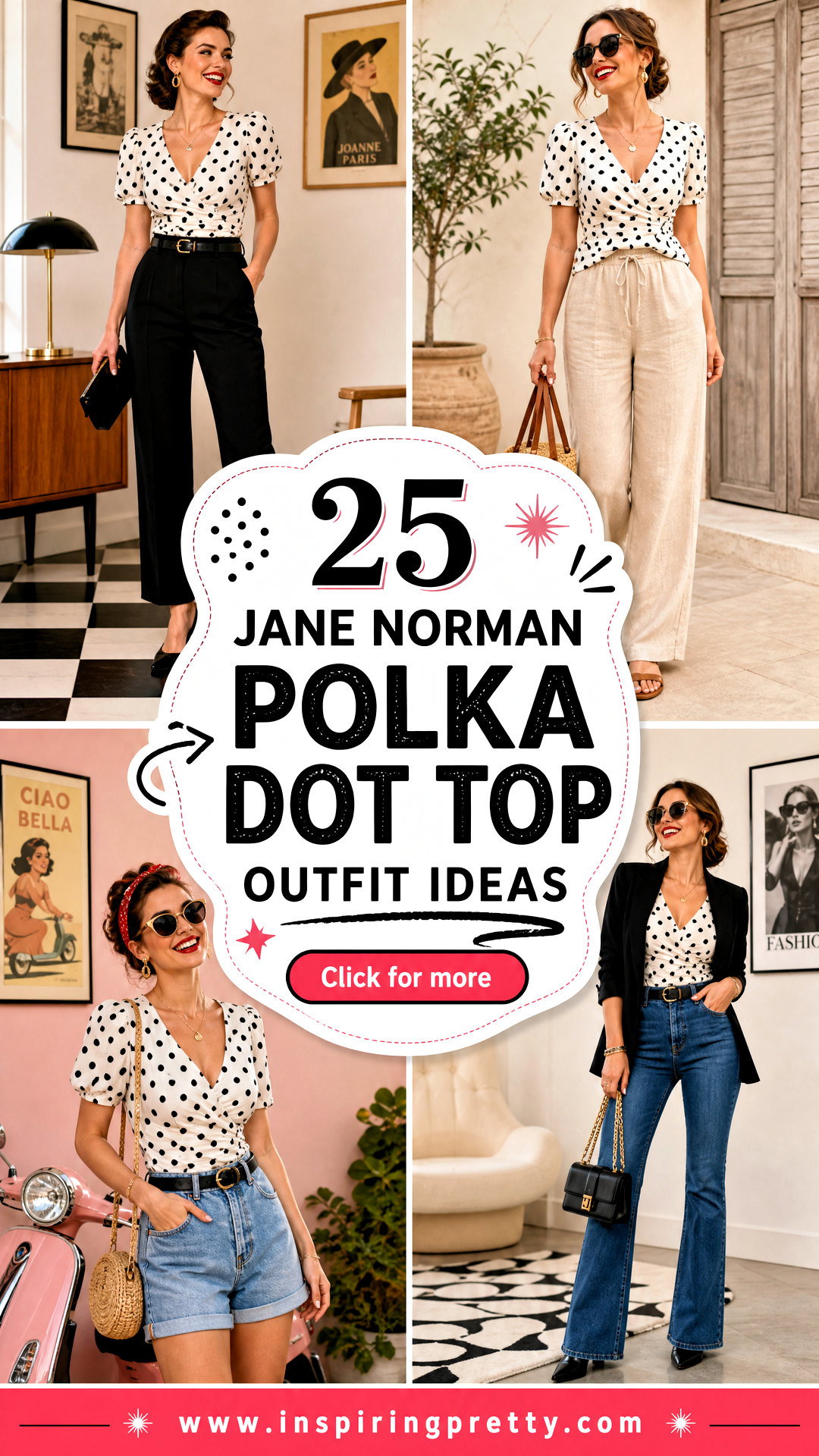 25 Jane Norman Polka Dot Top Outfit Ideas for Retro Style - 25 Jane Norman Polka Dot Top Outfit Ideas for Retro Style