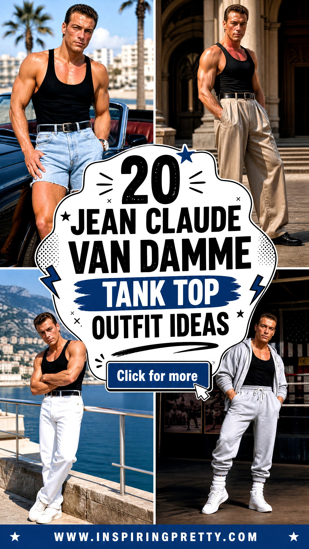 20 Jean Claude Van Damme Tank Top Outfit Ideas for Retro Fans - 20 Jean Claude Van Damme Tank Top Outfit Ideas for Retro Fans