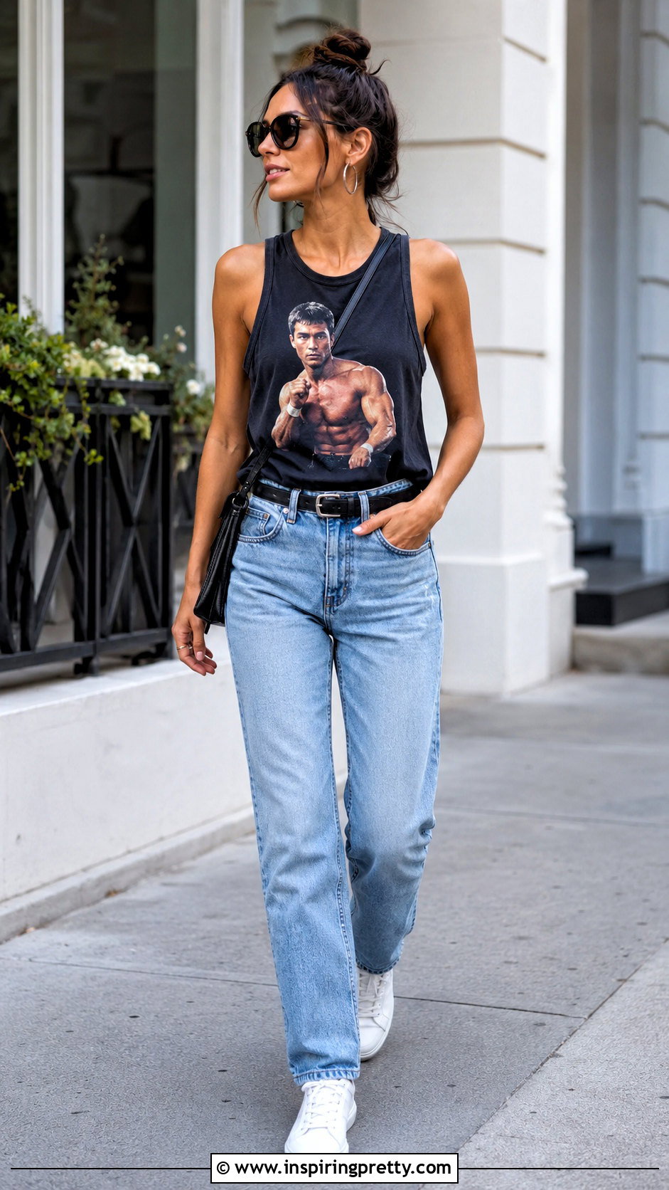 Jean Claude Van Damme Tank Top With Straight Leg Jeans - 20 jean claude van damme tank top outfit ideas