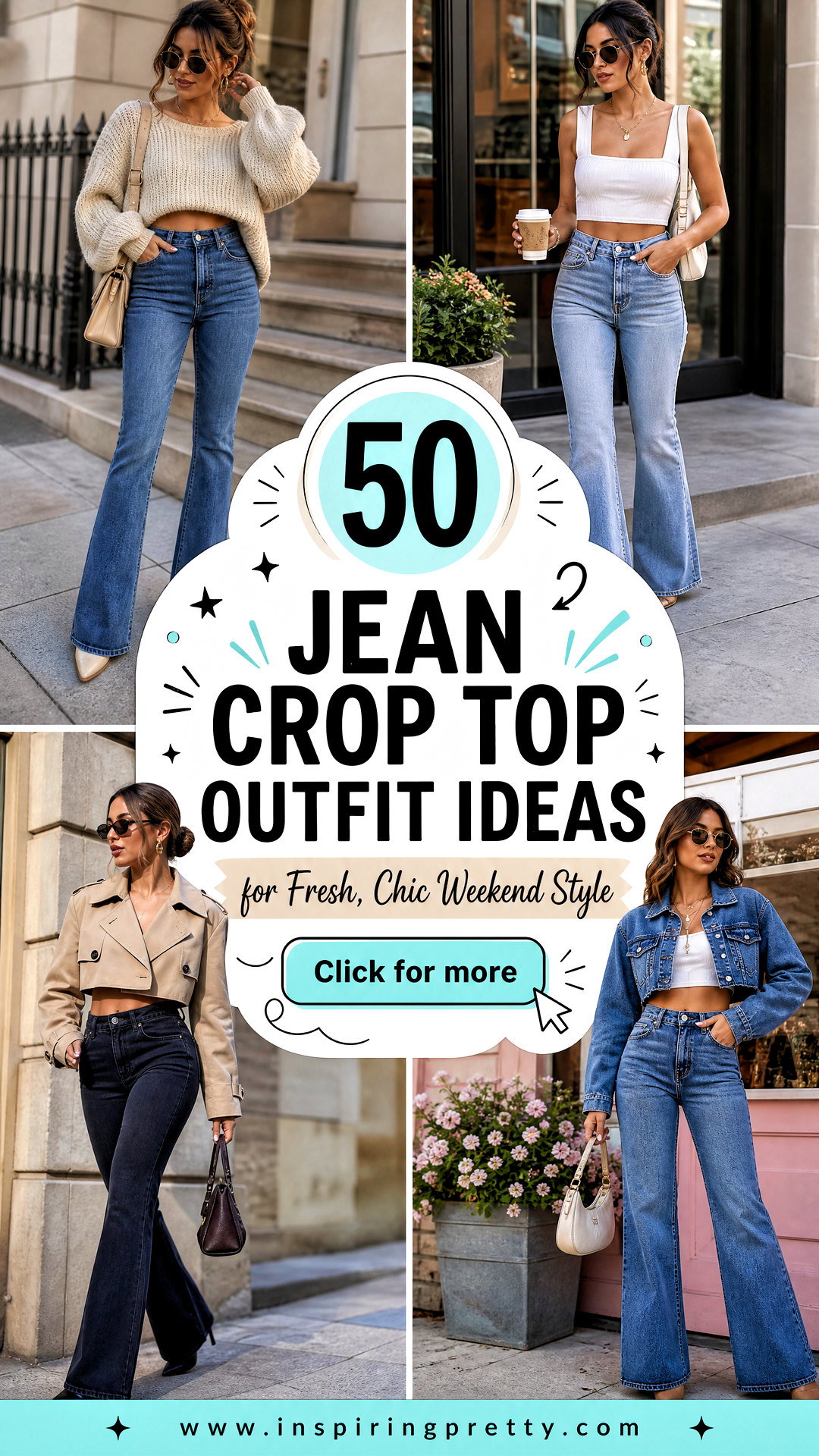 50 Jean Crop Top Outfit Ideas for Fresh Chic Weekend Style - 50 Jean Crop Top Outfit Ideas for Fresh, Chic Weekend Style