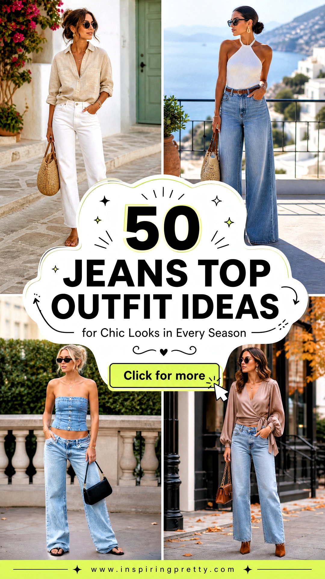 50 Jeans Top Outfit Ideas for Chic Looks in Every Season - 50 Jeans Top Outfit Ideas for Chic Looks in Every Season