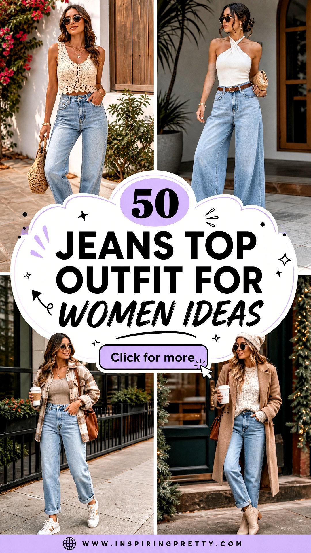 50 Jeans Top Outfit for Women Ideas for Effortless Style - 50 Jeans Top Outfit for Women Ideas for Effortless Style