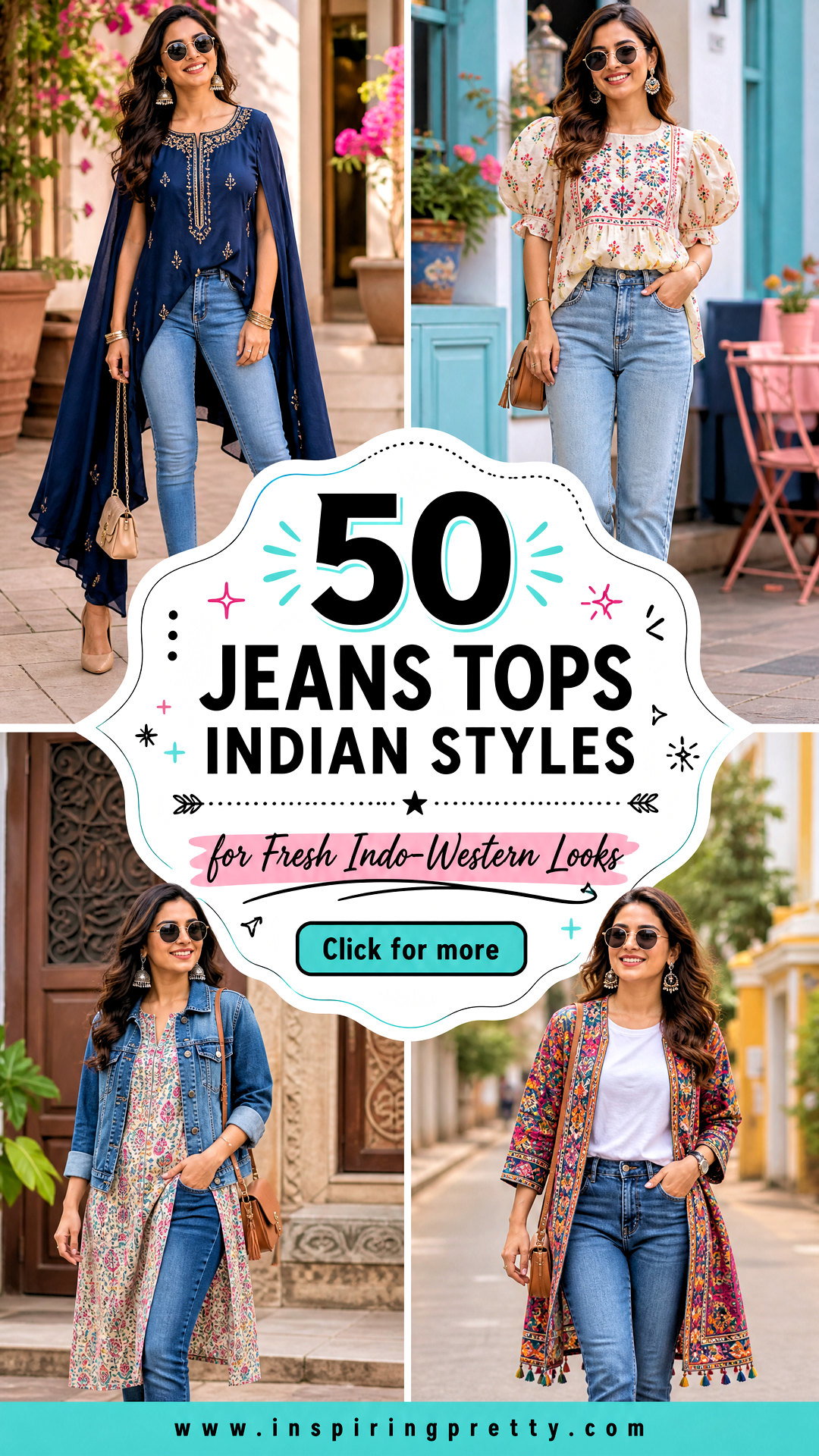 50 Jeans Tops Indian Styles for Fresh Indo-Western Looks - 50 Jeans Tops Indian Styles for Fresh Indo-Western Looks