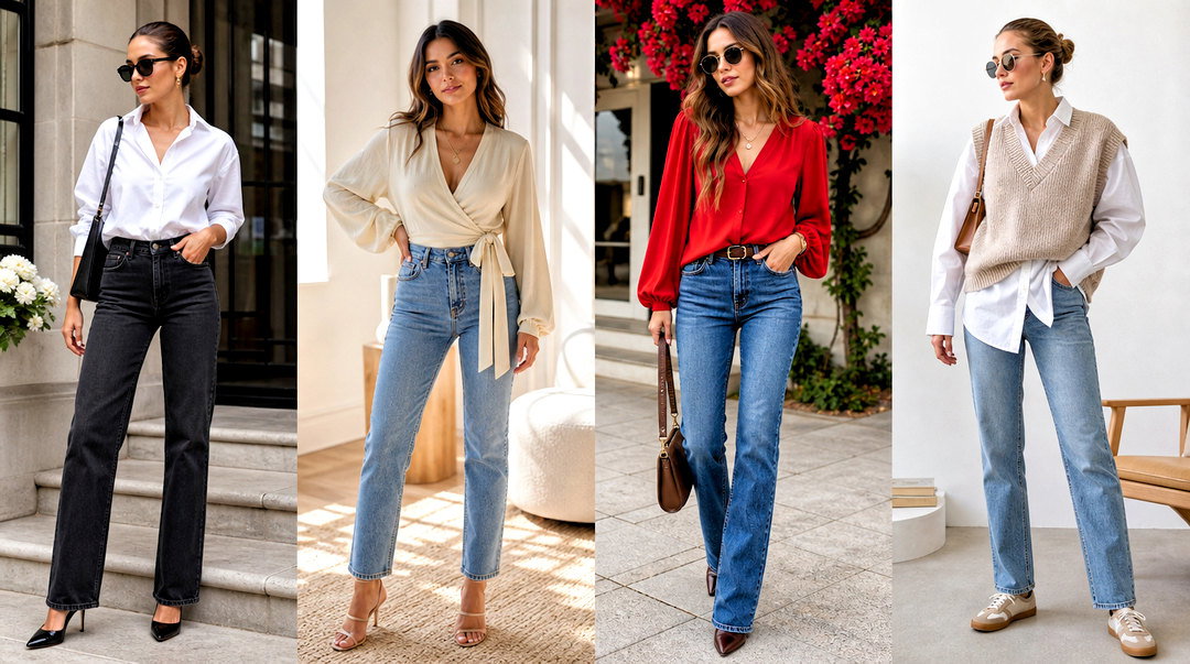 50 Jeans and Top Outfit Ideas for Polished Everyday Style