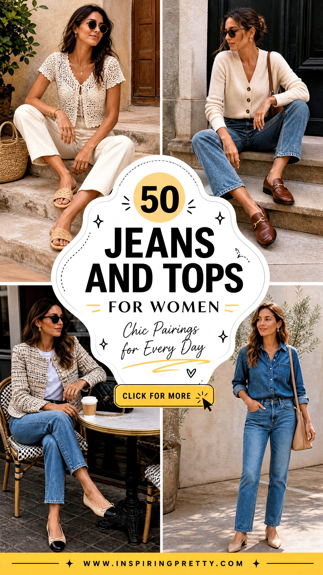 50 Jeans and Tops for Women Chic Pairings for Every Day - 50 Jeans and Tops for Women: Chic Pairings for Every Day
