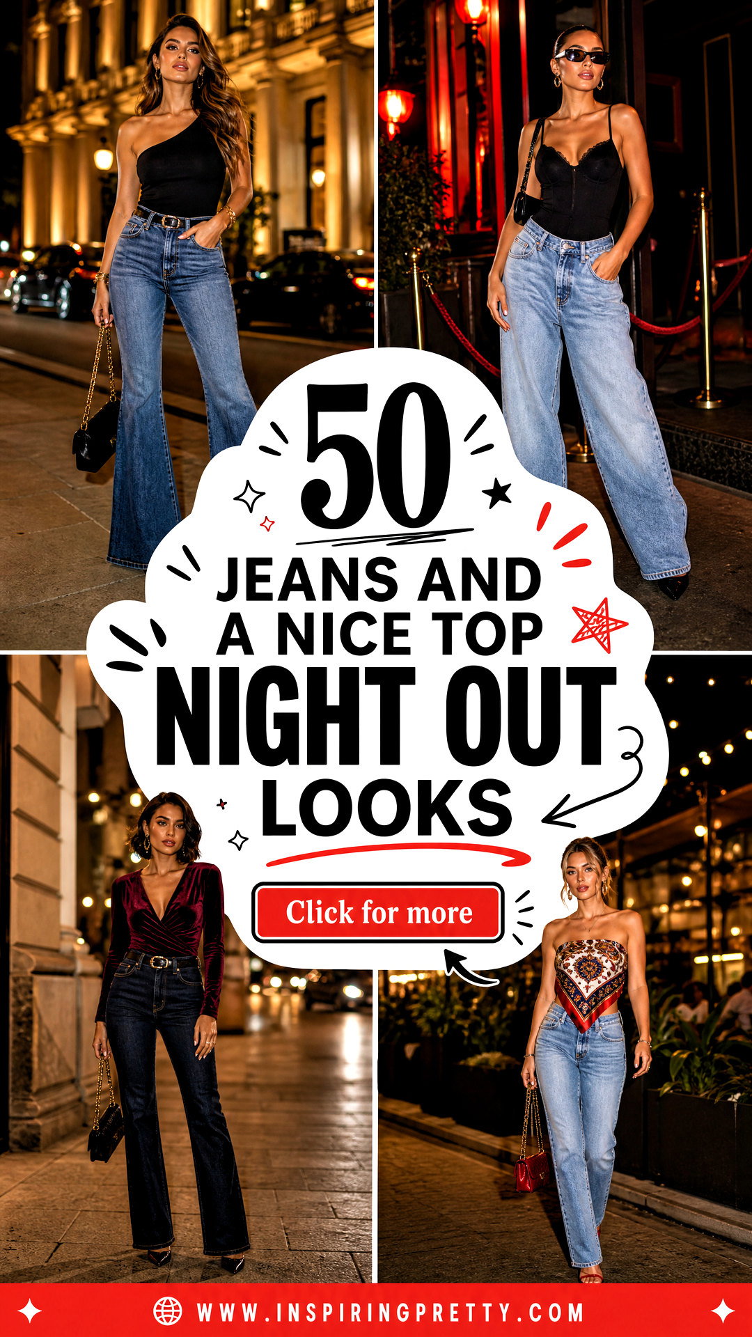 50 Jeans and a Nice Top Night Out Looks to Copy This Weekend - 50 Jeans and a Nice Top Night Out Looks to Copy This Weekend