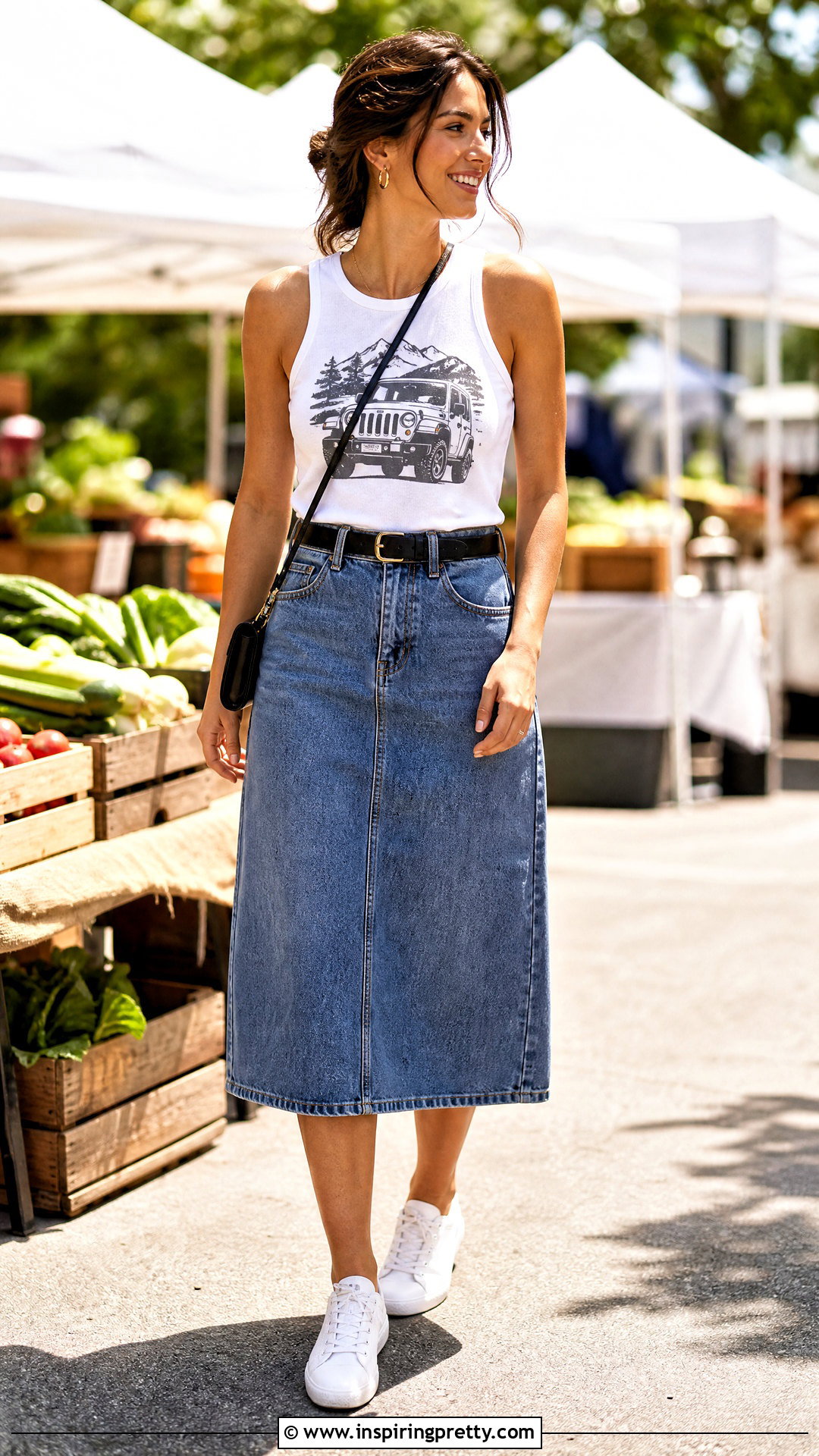Jeep Graphic Tank Top With Denim Skirt - 20 jeep tank tops for women near me ideas