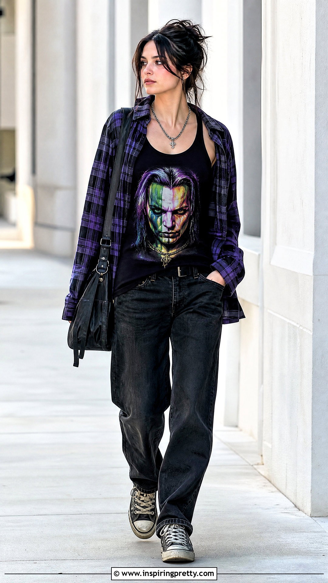 Jeff Hardy Tank Top With Plaid Shirt And Black Denim - 20 Jeff Hardy Tank Top outfit ideas