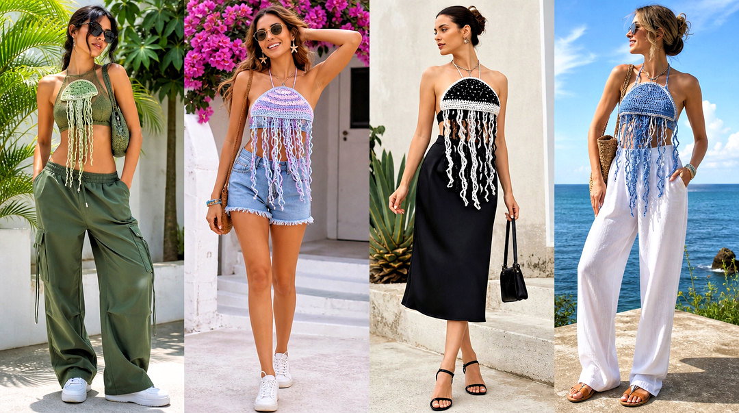 50 Jellyfish Top Outfit Ideas for Fun, Bold Festival Looks