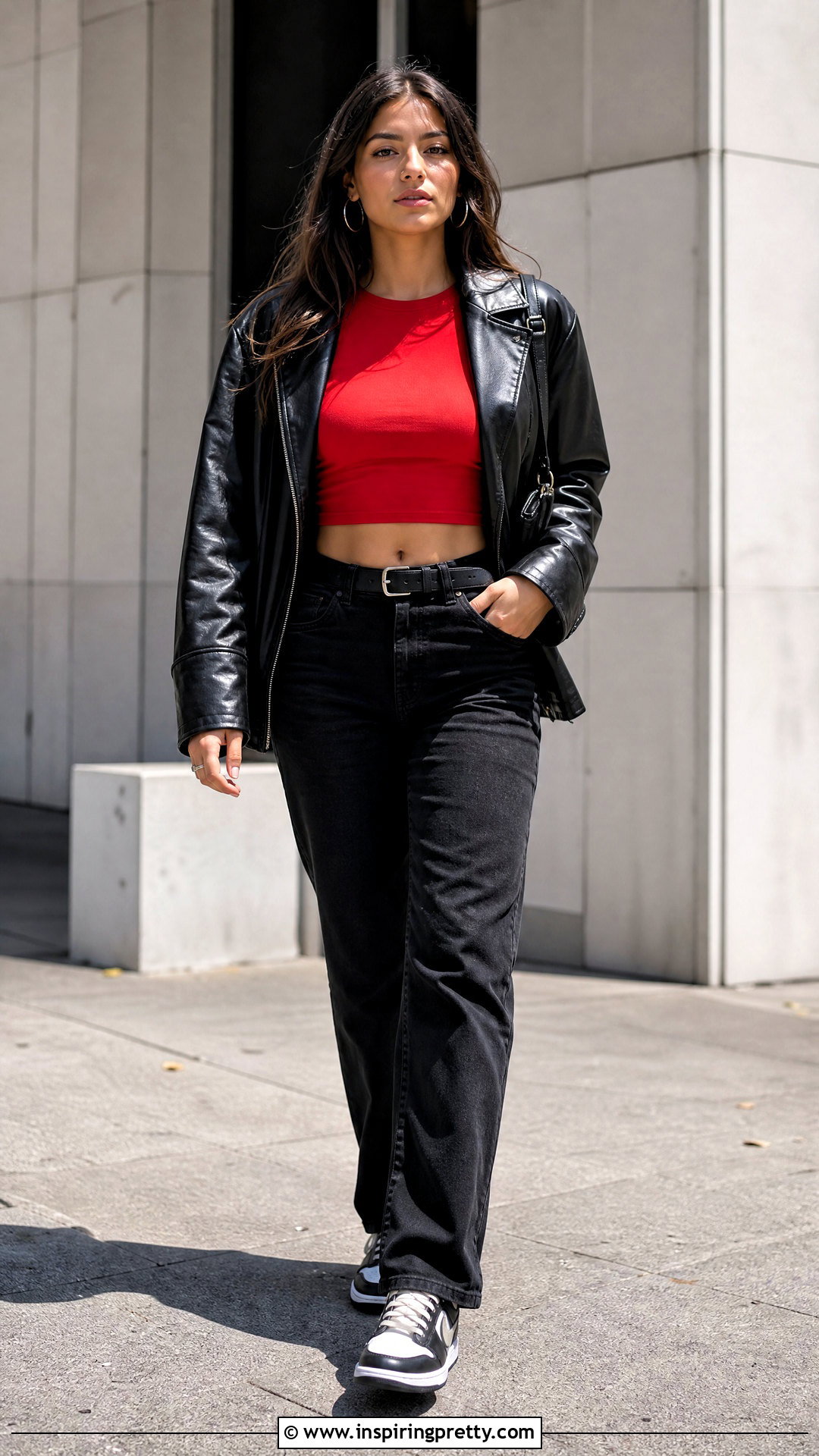 Jersey Crop Top With Black Jeans - 50 jersey crop top outfit ideas