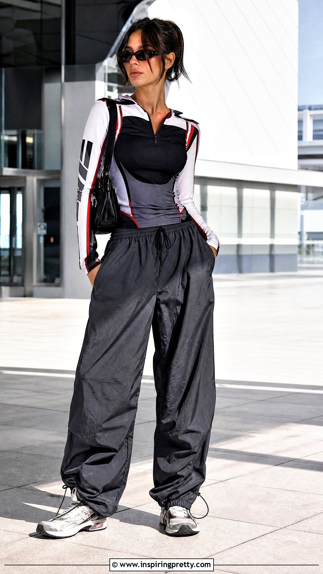 Jersey Top With Parachute Pants - 50 jersey top outfit ideas