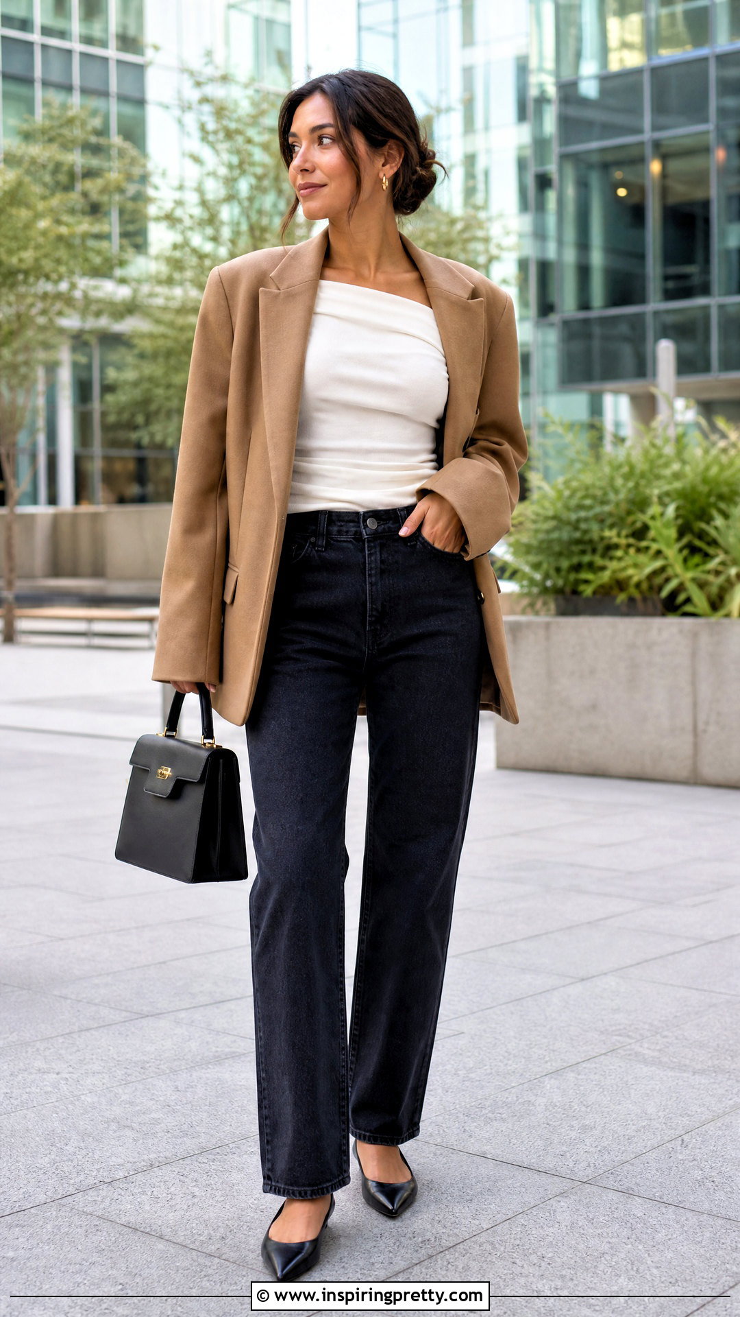 Jess Off Shoulder Top With Blazer And Jeans - 20 Jess Off Shoulder Top outfit ideas