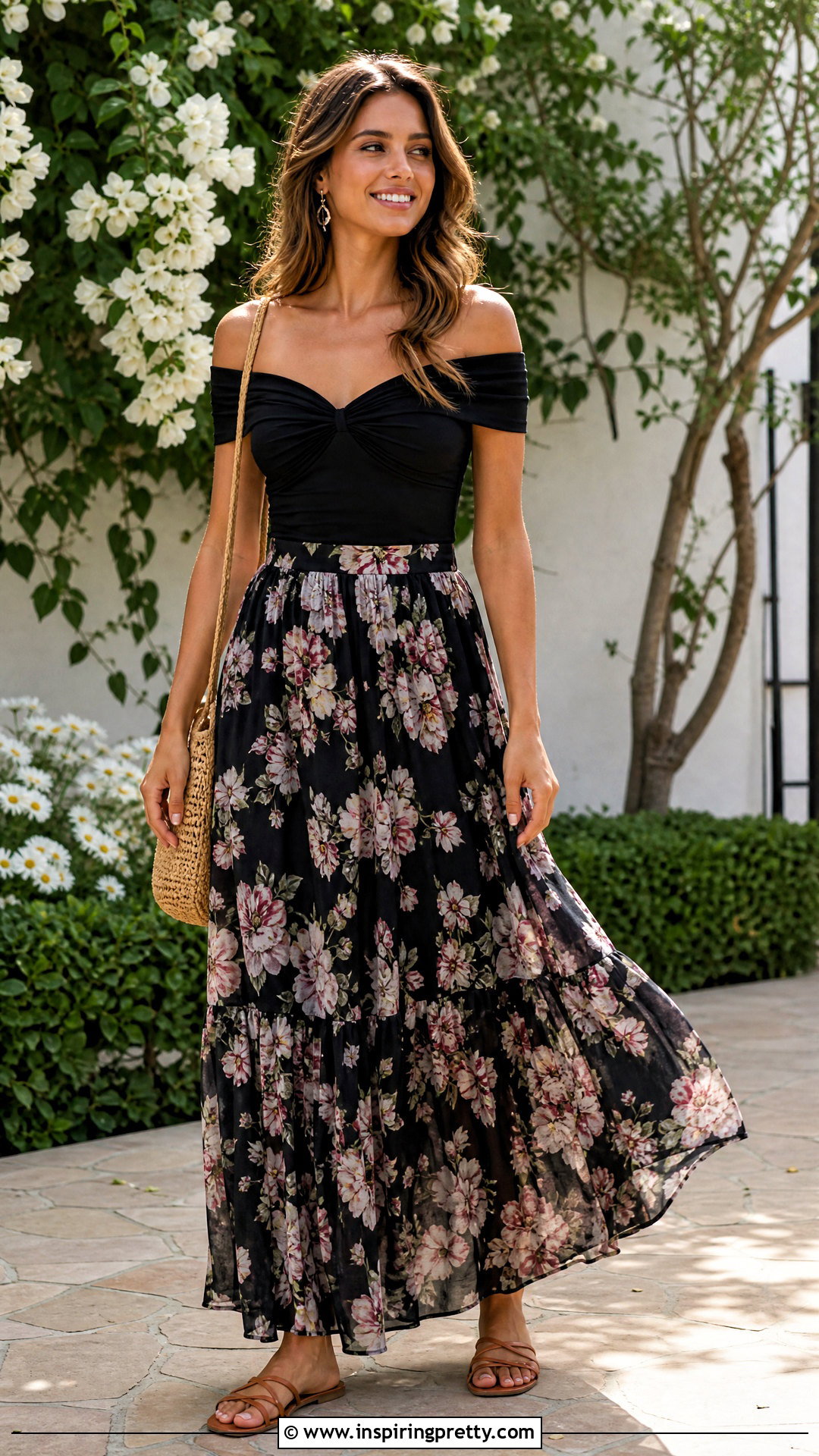 Jess Off Shoulder Top With Maxi Skirt - 20 Jess Off Shoulder Top outfit ideas