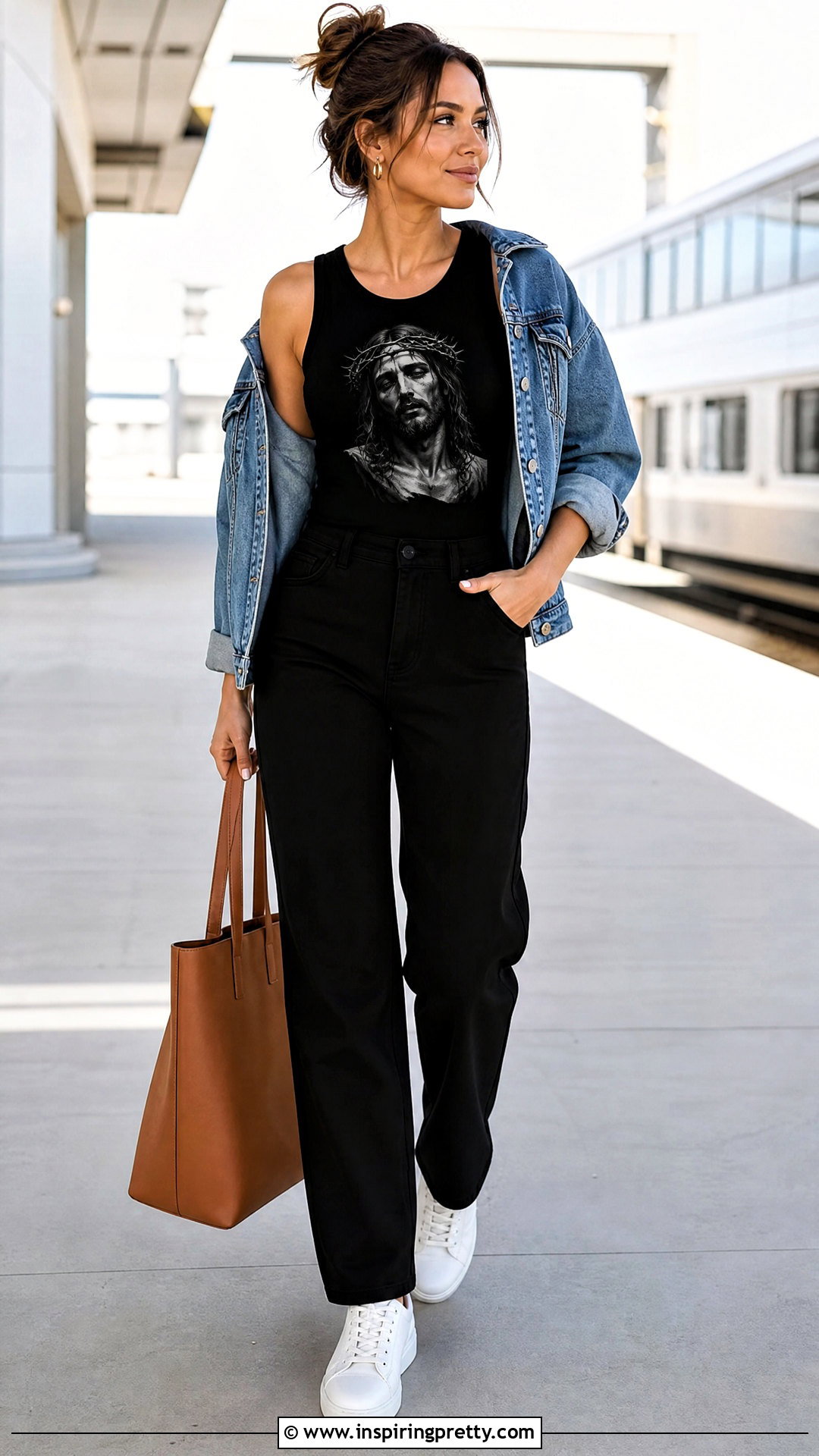 Jesus Tank Top With Denim Jacket - 25 jesus tank tops