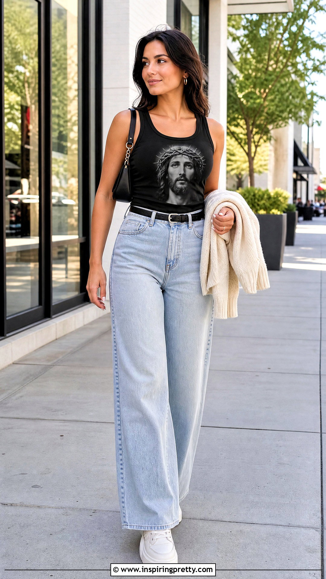 Jesus Tank Top With Wide Leg Jeans - 25 jesus tank tops