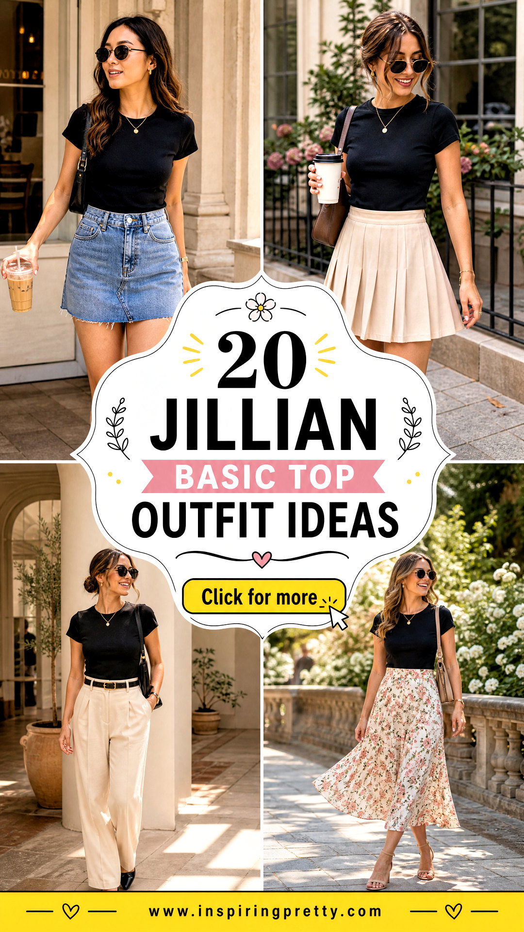 20 Jillian Basic Top Outfit Ideas for Easy Everyday Style - 20 Jillian Basic Top Outfit Ideas for Easy Everyday Style