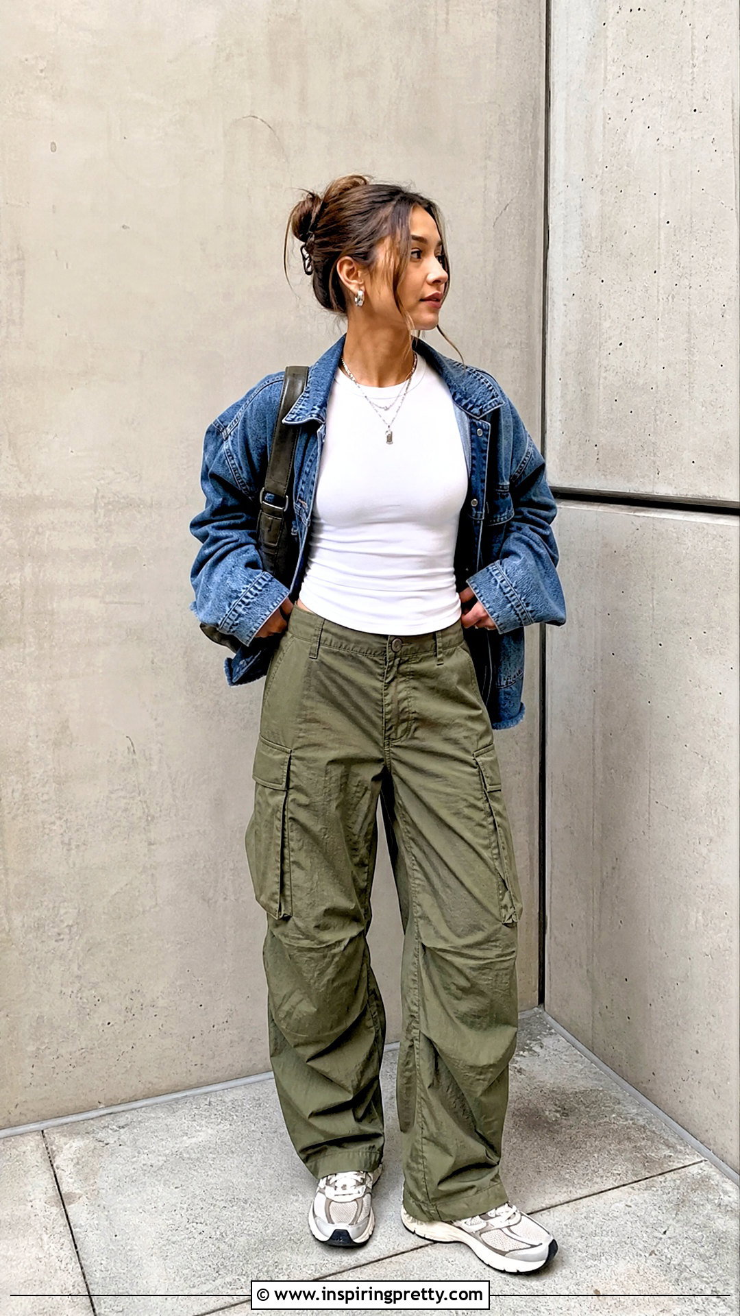 Jillian Basic Top With Cargo Pants - 20 Jillian Basic Top outfit ideas