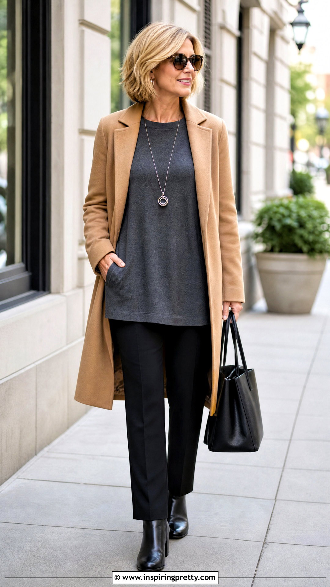 Joan Vass Long Sleeve Tunic With Ponte Pants - 20 joan vass tops outfit ideas