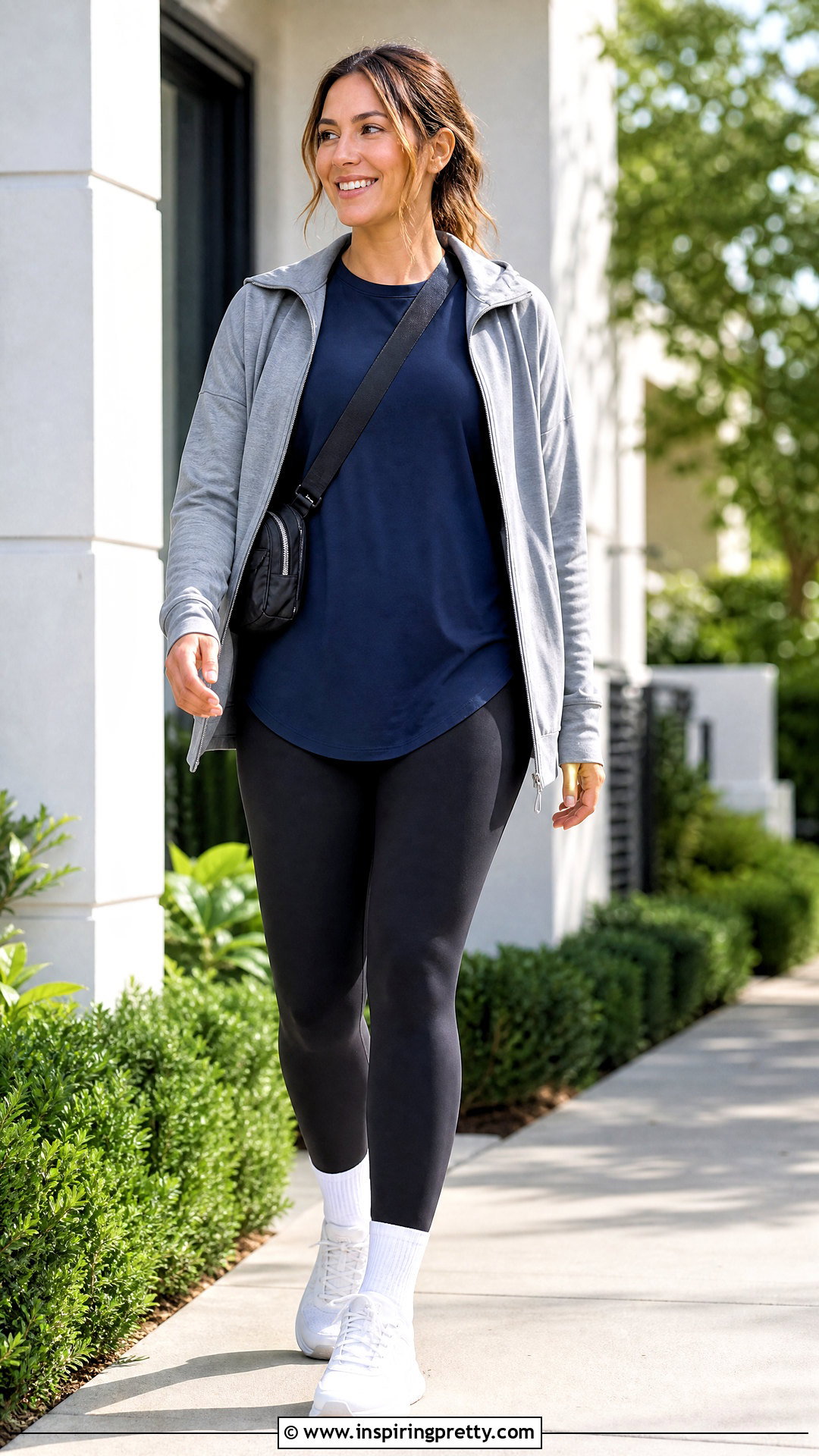 Jockey Curved Hem Top With Leggings - 20 jockey tops outfit ideas