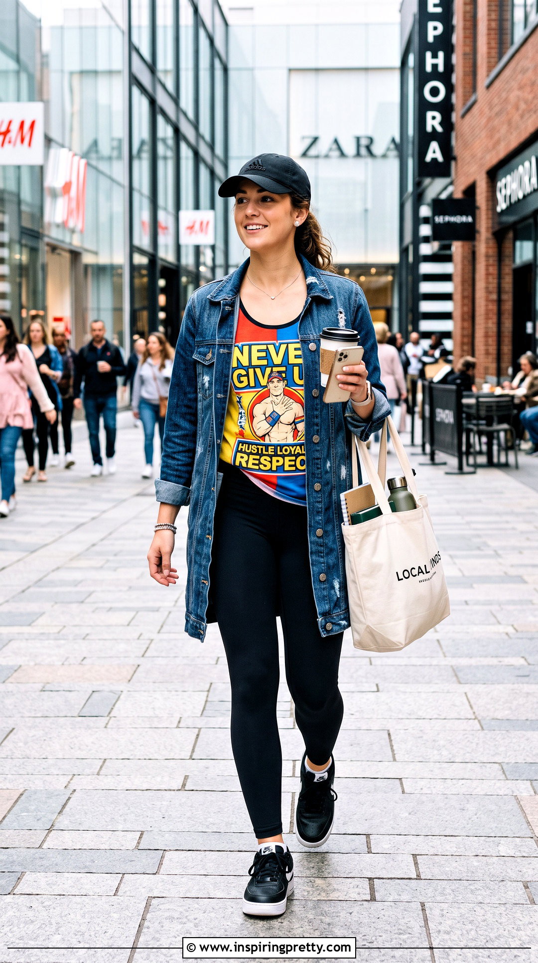 John Cena Tank Top With Black Leggings - 20 John Cena Tank Top outfit ideas