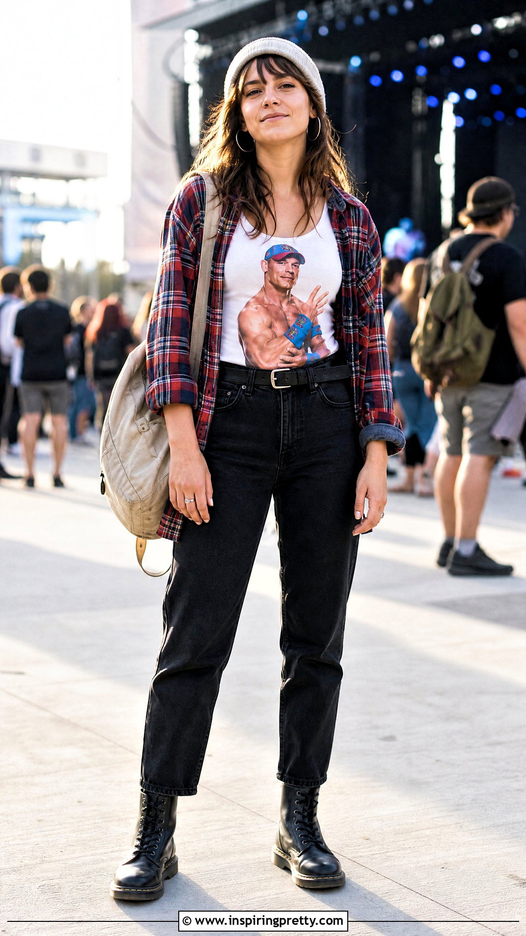 John Cena Tank Top With Flannel Shirt - 20 John Cena Tank Top outfit ideas