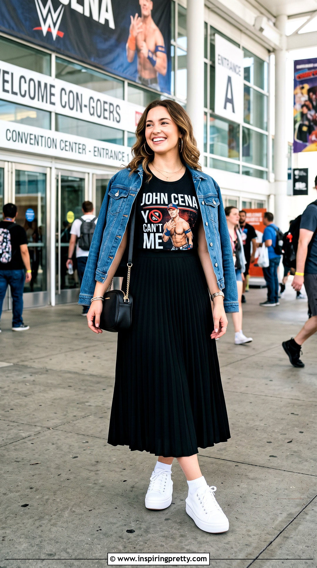 John Cena Tank Top With Pleated Skirt - 20 John Cena Tank Top outfit ideas