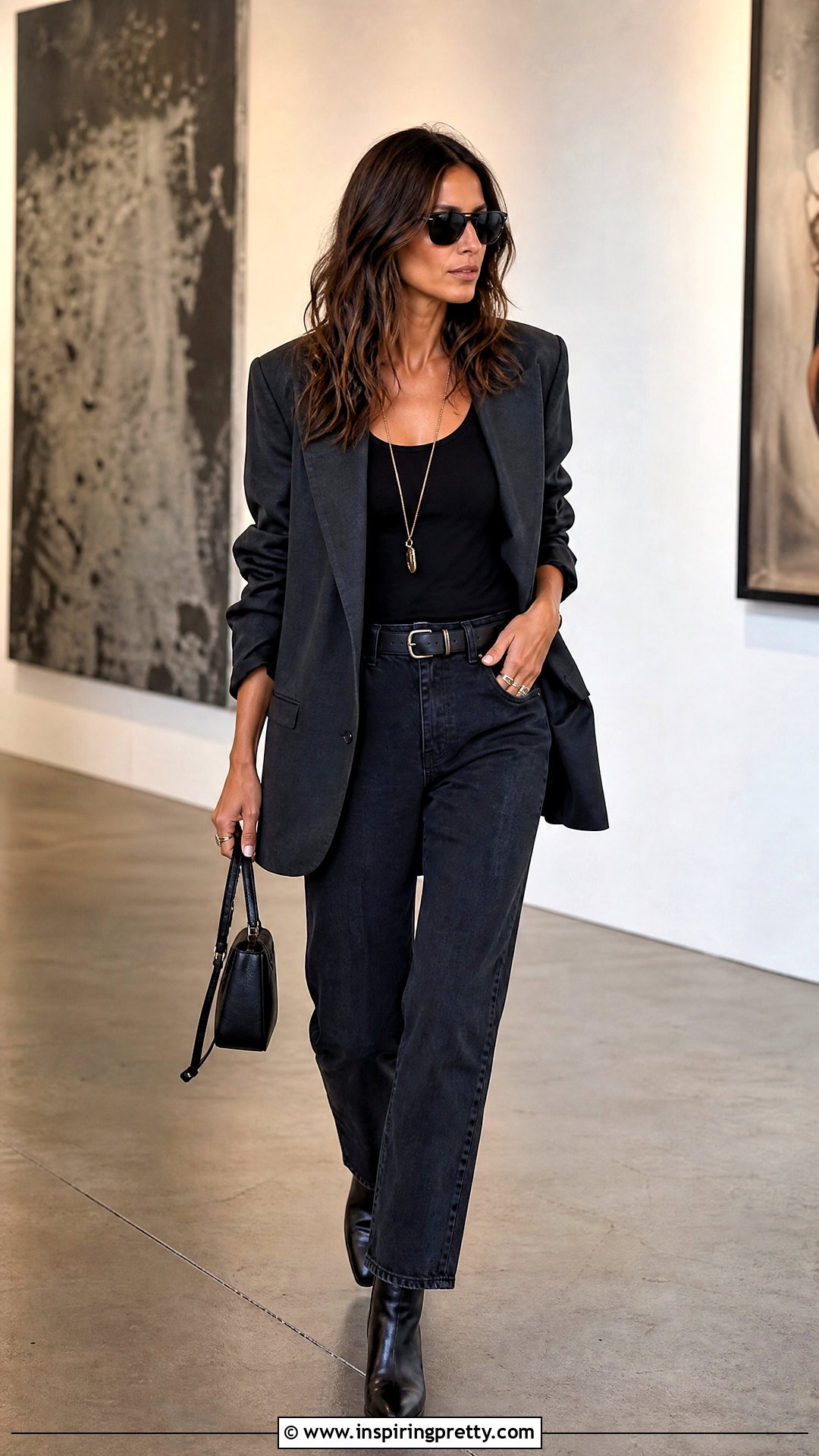 Johnny Depp Tank Top With Blazer And Straight Leg Jeans - 25 Johnny Depp Tank Top outfit ideas