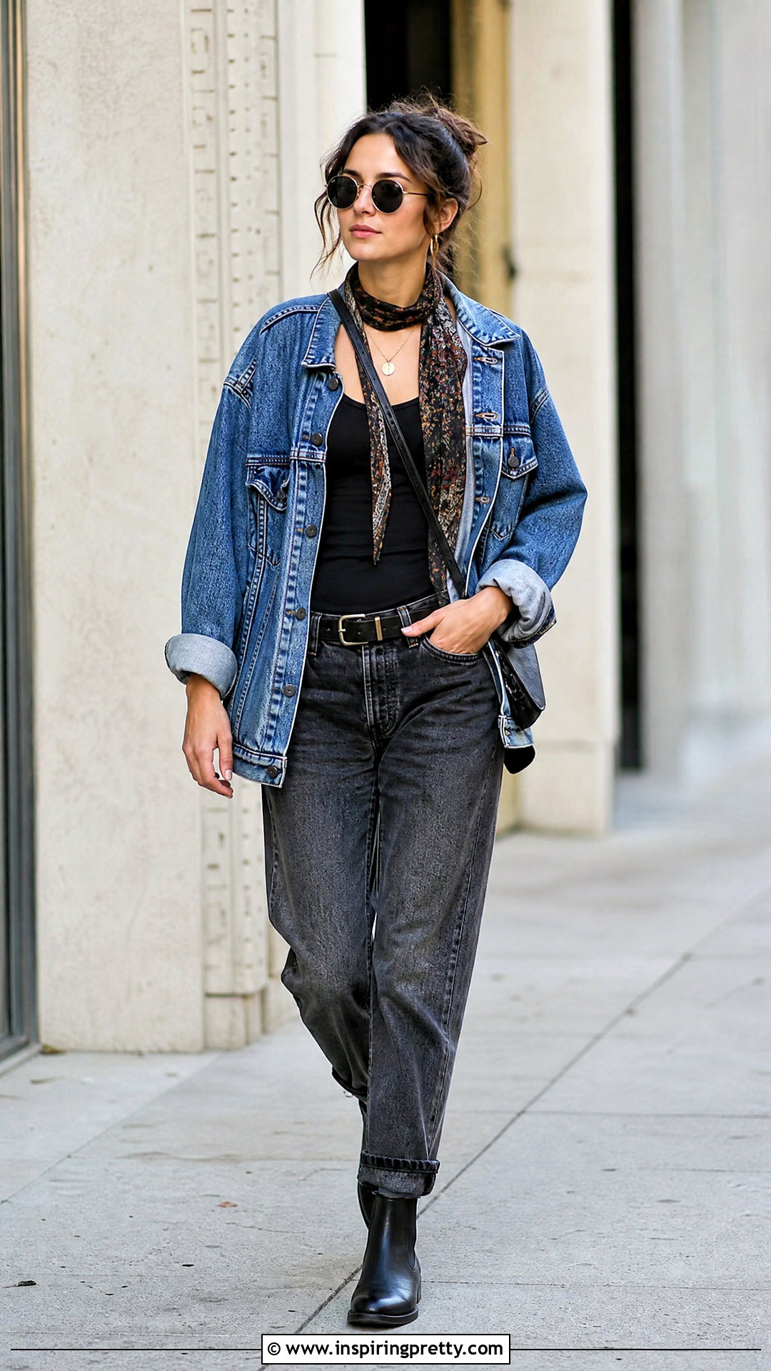 Johnny Depp Tank Top With Denim Jacket And Gray Jeans - 25 Johnny Depp Tank Top outfit ideas