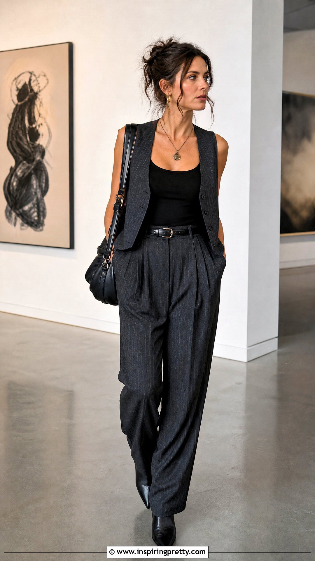 Johnny Depp Tank Top With Pinstripe Vest And Trousers - 25 Johnny Depp Tank Top outfit ideas